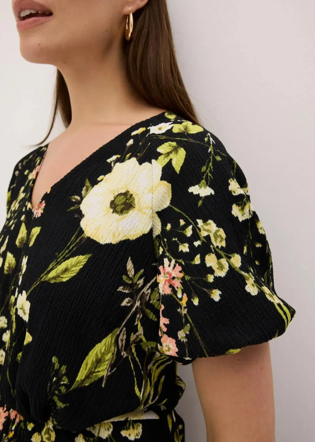 Damen bonprix Bekleidung·Pullover & Strickjacken|Kleider|Kleid mit Puffärmeln