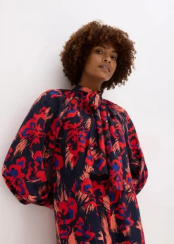 Damen bonprix Bekleidung·Pullover & Strickjacken|Kleider|Kleid mit Schluppenkragen
