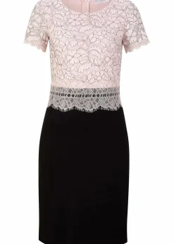 Damen bonprix Kleider|Kleid mit Spitze