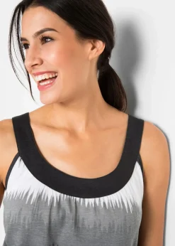 Damen bonprix Bekleidung·Kleider|Hosen|Kleid+Capri-Leggings (2-tlg. Set)