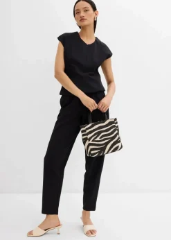 Clearance Knöchellange Hose aus Piqué Damen Zweiteiler & Sets|Hosen
