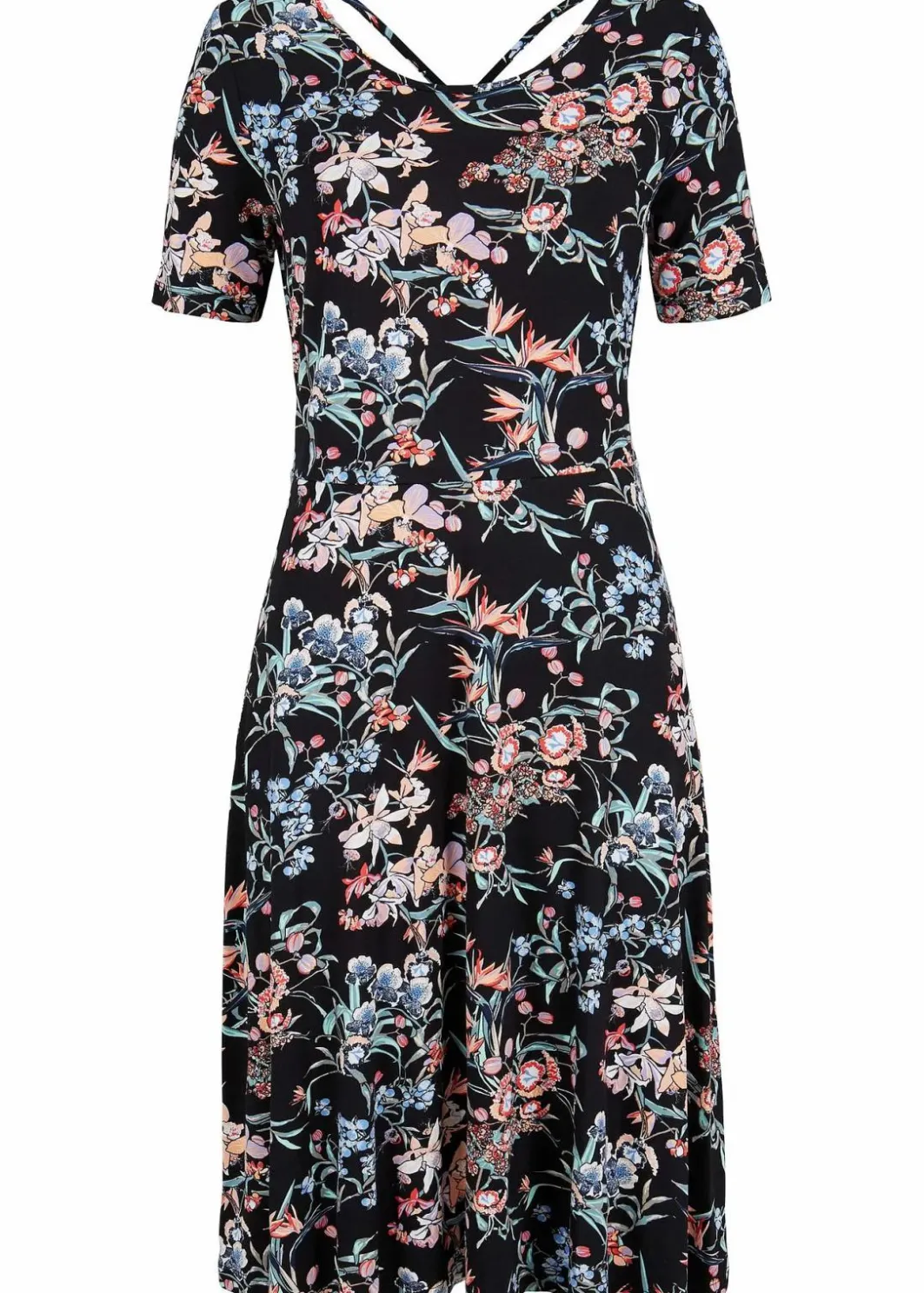 Damen bonprix Nachhaltigere Materialien|Kleider|Knieumspielendes Jerseykleid in A-Linie