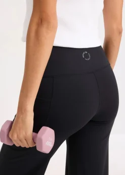 Damen bonprix Bekleidung·Sweat|Bekleidung·Kleider|Komfort- Sport-Hose mit verstellbarer Beinweite