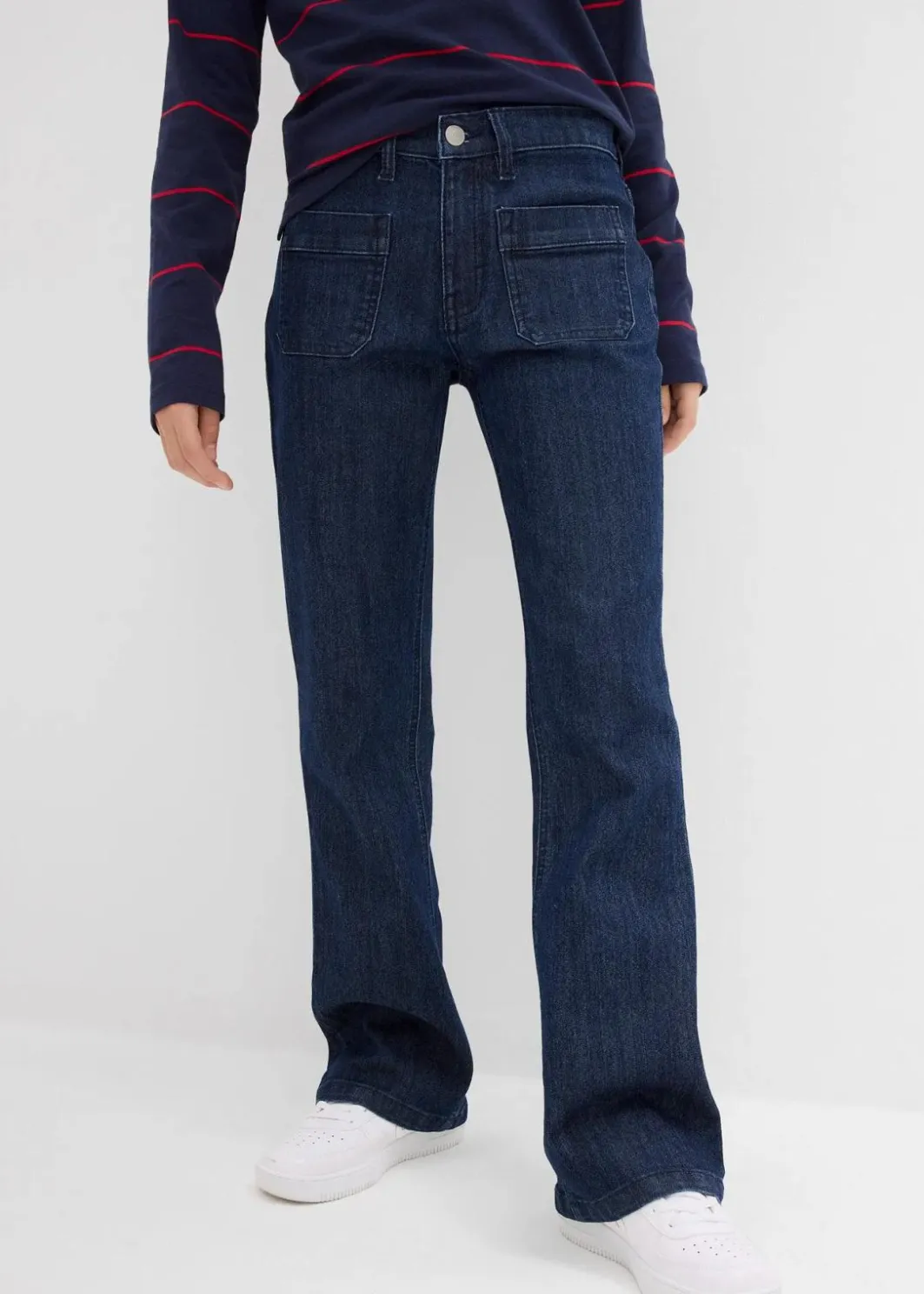 New Komfortable Bootcut-Jeans Kinder Mädchen 9-16 Jahre·Jeans