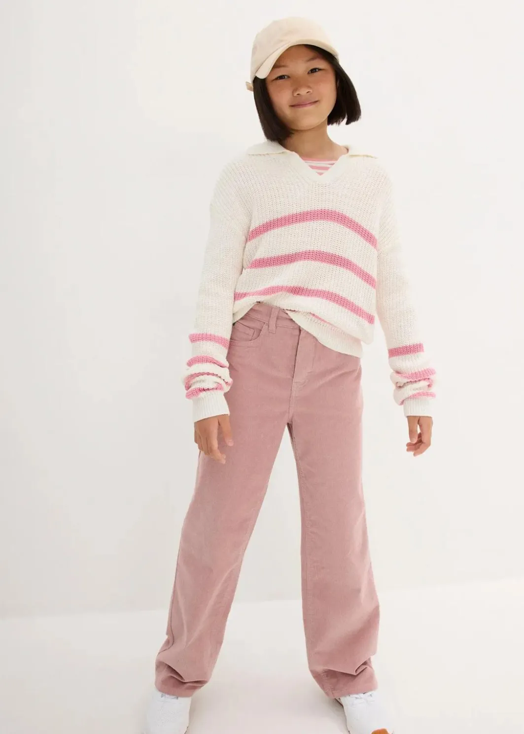 Clearance Komfortable Cordhose Loose fit Kinder Mädchen 9-16 Jahre·Hosen & Leggings