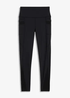 Online Komfort-Sport-Leggings mit transparentem Mesh und Handytasche Damen Bekleidung·Sweat|Bekleidung·Kleider