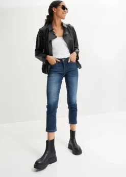 Hot Komfort-Stretch-7/8-Jeans mit Schlitz Damen Jeans|Bekleidung·Shirts & Tops