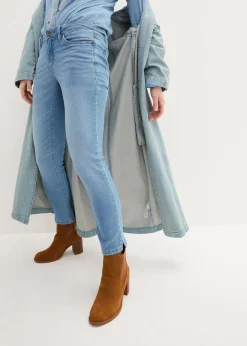 New Komfort-Stretch-7/8-Jeans mit Schlitz Damen Bekleidung·Shirts & Tops|Jeans