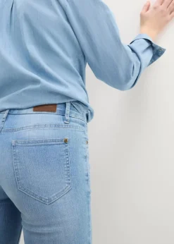 New Komfort-Stretch-7/8-Jeans mit Schlitz Damen Bekleidung·Shirts & Tops|Jeans