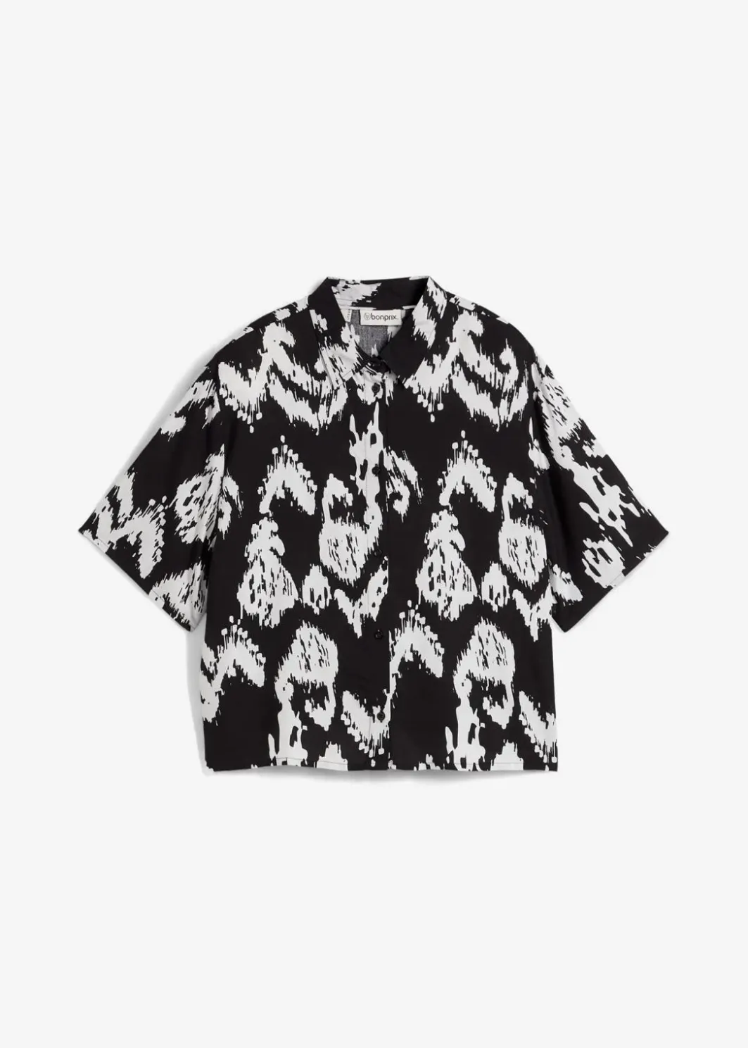Damen bonprix Bekleidung·Jacken & Mäntel|Blusen & Tuniken|Kurzarmbluse aus fließender Viskose
