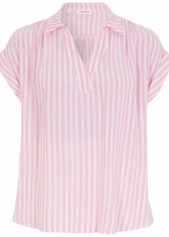 Damen bonprix Blusen & Tuniken|Bekleidung·Jacken & Mäntel|Kurzarmbluse aus fließender Viskose