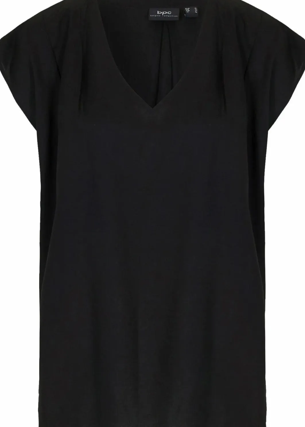 Damen bonprix Nachhaltigere Materialien|Blusen & Tuniken|Kurzarmbluse aus fließender Viskose