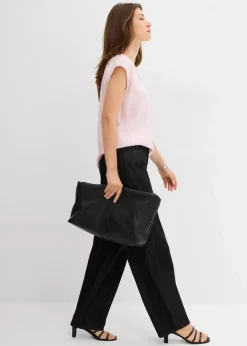 Sale Kurzarmbluse aus glänzendem Satin Damen Bekleidung·Jacken & Mäntel|Blusen & Tuniken