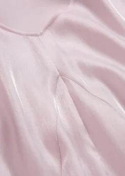 Sale Kurzarmbluse aus glänzendem Satin Damen Bekleidung·Jacken & Mäntel|Blusen & Tuniken