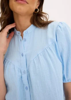 Damen bonprix Blusen & Tuniken|Kurzarmbluse aus luftigem Musselin
