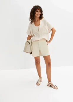 Discount Kurzarmbluse aus Musselin Damen Blusen & Tuniken|Bekleidung·Jacken & Mäntel