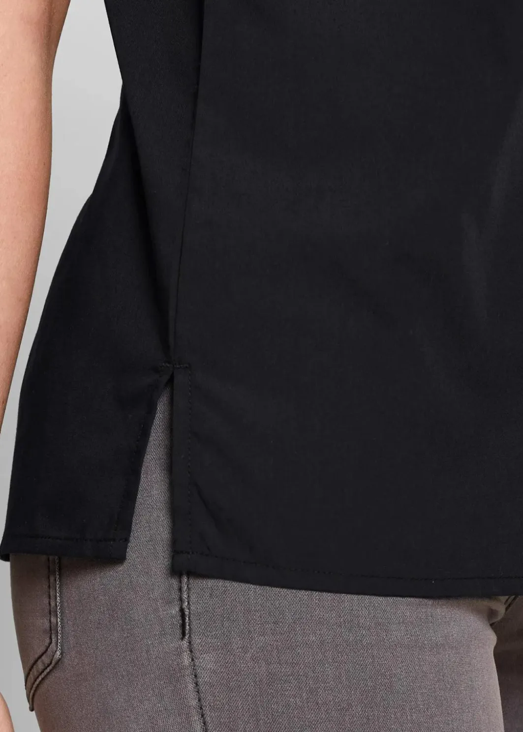 Clearance Kurzarmbluse aus Popeline Damen Blusen & Tuniken|Bekleidung·Jacken & Mäntel