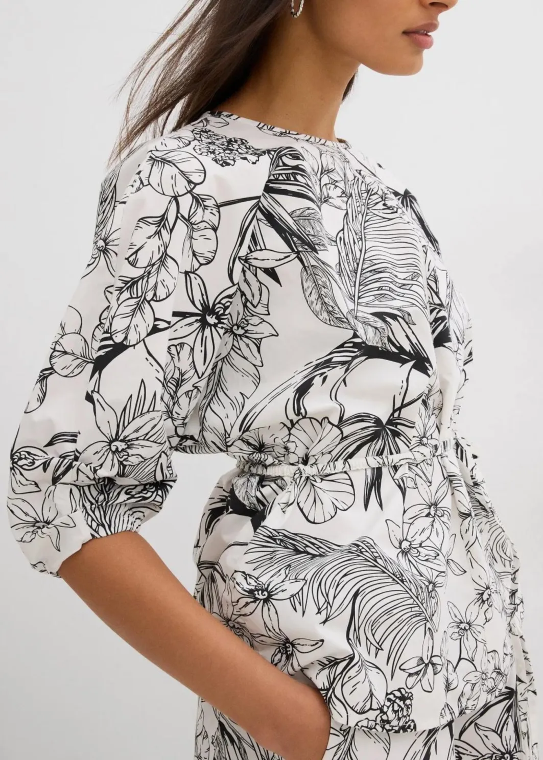 Best Kurzarmbluse aus reiner Baumwolle Damen Bekleidung·Jacken & Mäntel|Blusen & Tuniken