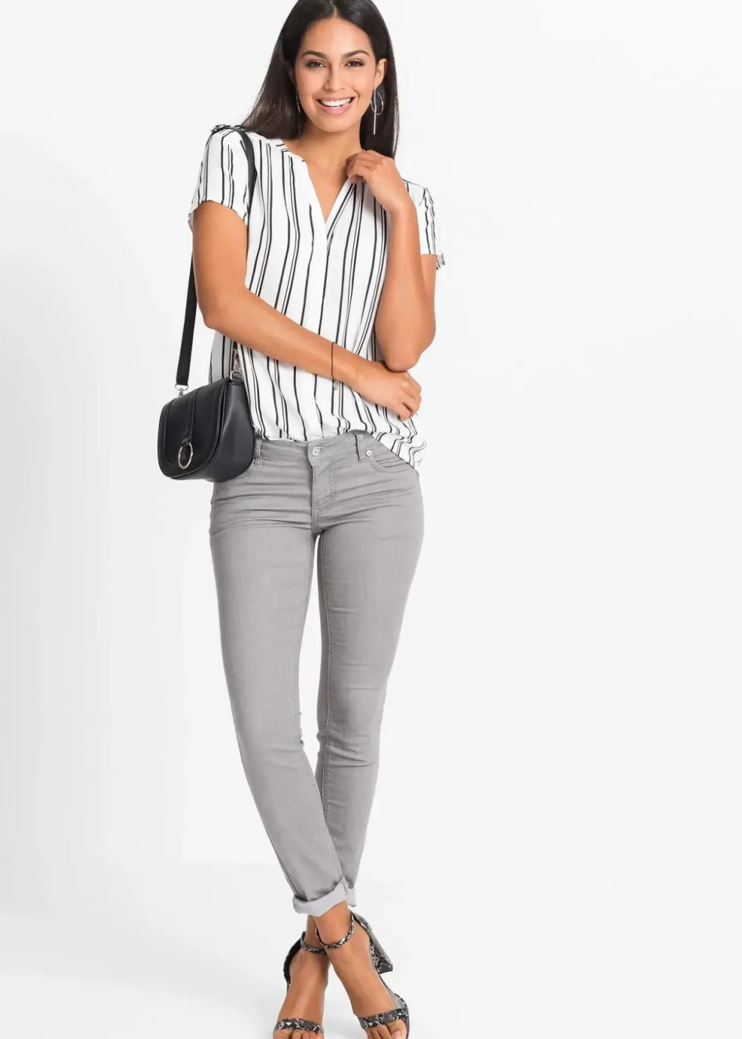 Clearance Kurzarmbluse aus reiner Viskose Damen Blusen & Tuniken|Nachhaltigere Materialien