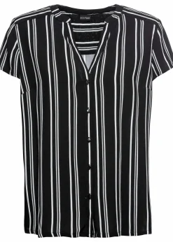 Outlet Kurzarmbluse aus reiner Viskose Damen Blusen & Tuniken|Nachhaltigere Materialien