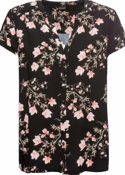 Discount Kurzarmbluse aus reiner Viskose Damen Bekleidung·Jacken & Mäntel|Nachhaltigere Materialien