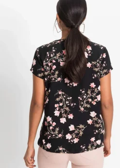 Discount Kurzarmbluse aus reiner Viskose Damen Bekleidung·Jacken & Mäntel|Nachhaltigere Materialien