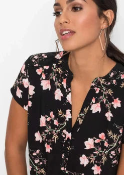 Discount Kurzarmbluse aus reiner Viskose Damen Bekleidung·Jacken & Mäntel|Nachhaltigere Materialien
