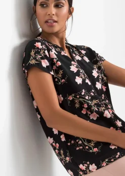 Discount Kurzarmbluse aus reiner Viskose Damen Bekleidung·Jacken & Mäntel|Nachhaltigere Materialien