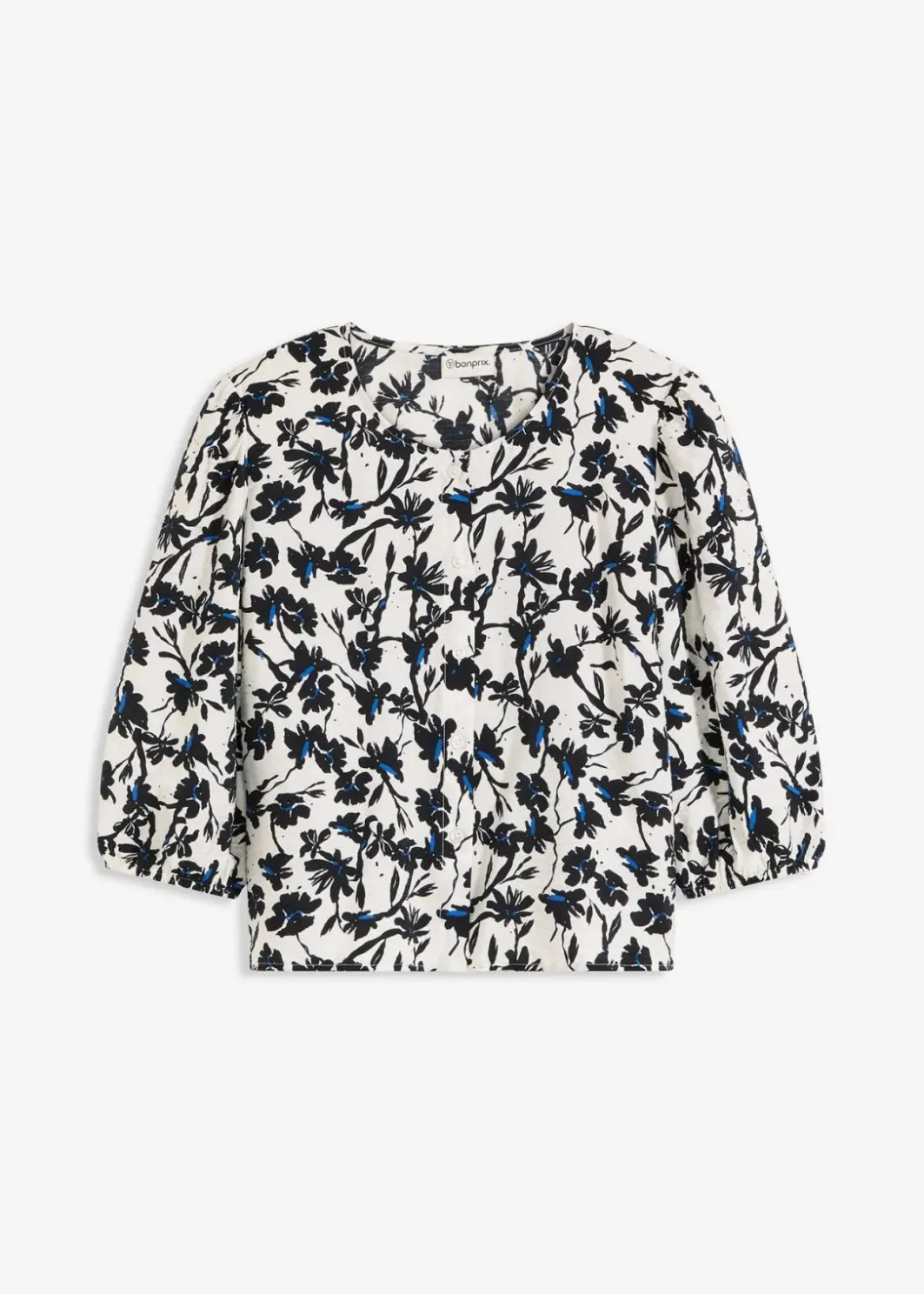 Damen bonprix Blusen & Tuniken|Kurzarmbluse aus strukturiertem Material