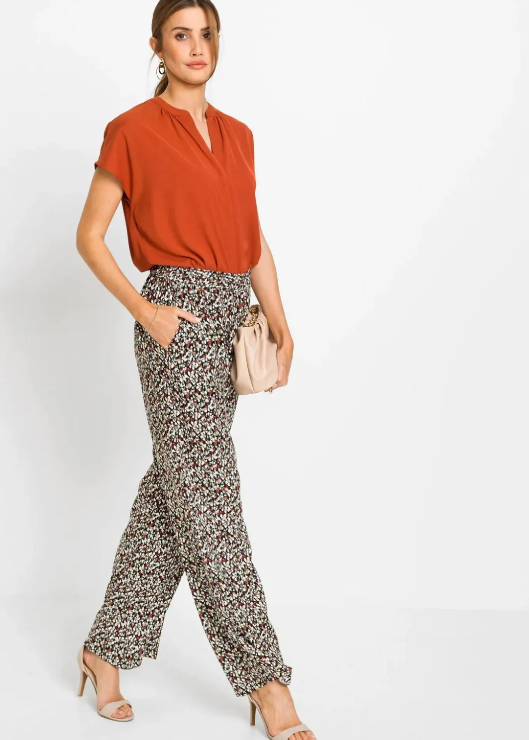 Outlet Kurzarmbluse mit verdeckter Knopfleiste Damen Blusen & Tuniken|Bekleidung·Jacken & Mäntel