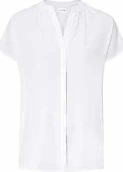 Damen bonprix Bekleidung·Jacken & Mäntel|Blusen & Tuniken|Kurzarmbluse mit verdeckter Knopfleiste