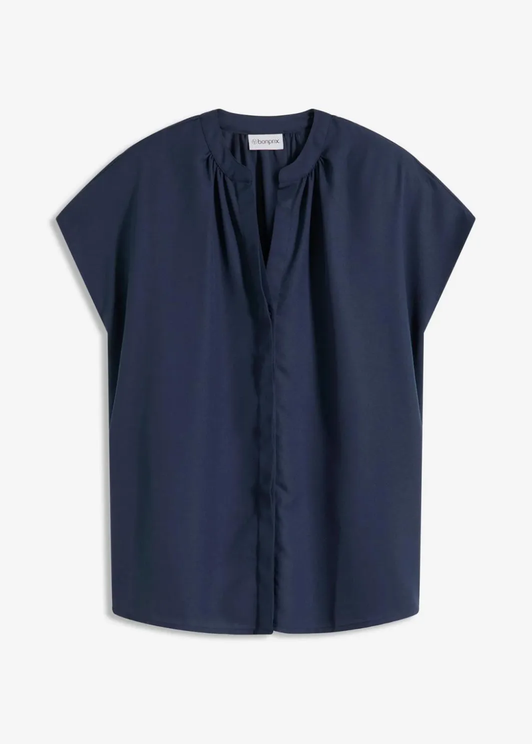 Best Kurzarmbluse mit verdeckter Knopfleiste Damen Blusen & Tuniken|Bekleidung·Jacken & Mäntel