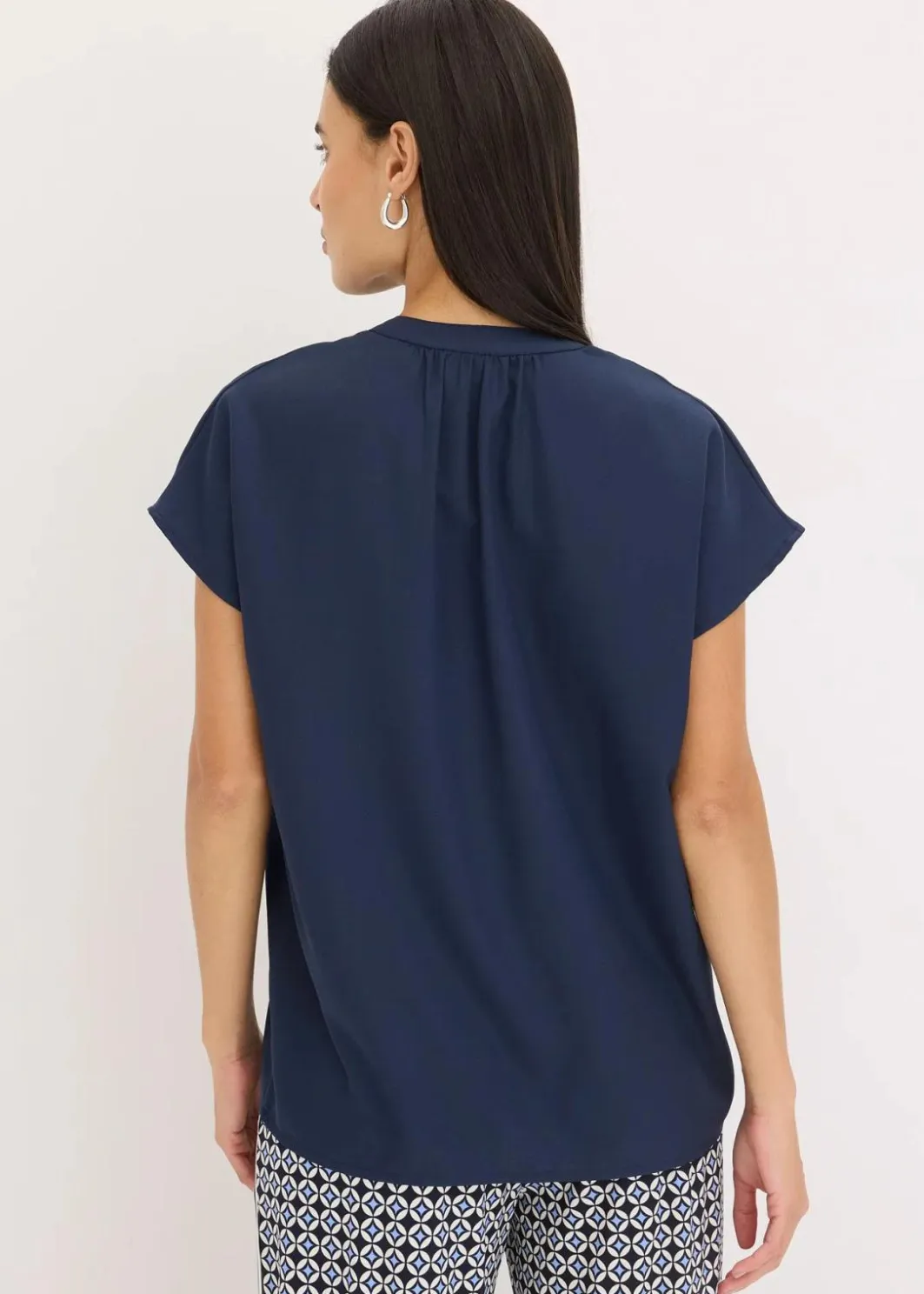 Best Kurzarmbluse mit verdeckter Knopfleiste Damen Blusen & Tuniken|Bekleidung·Jacken & Mäntel