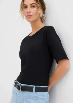 Damen bonprix Basics|Shirts & Tops|Kurzarmbody (2er Pack)