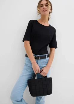 Damen bonprix Basics|Shirts & Tops|Kurzarmbody (2er Pack)
