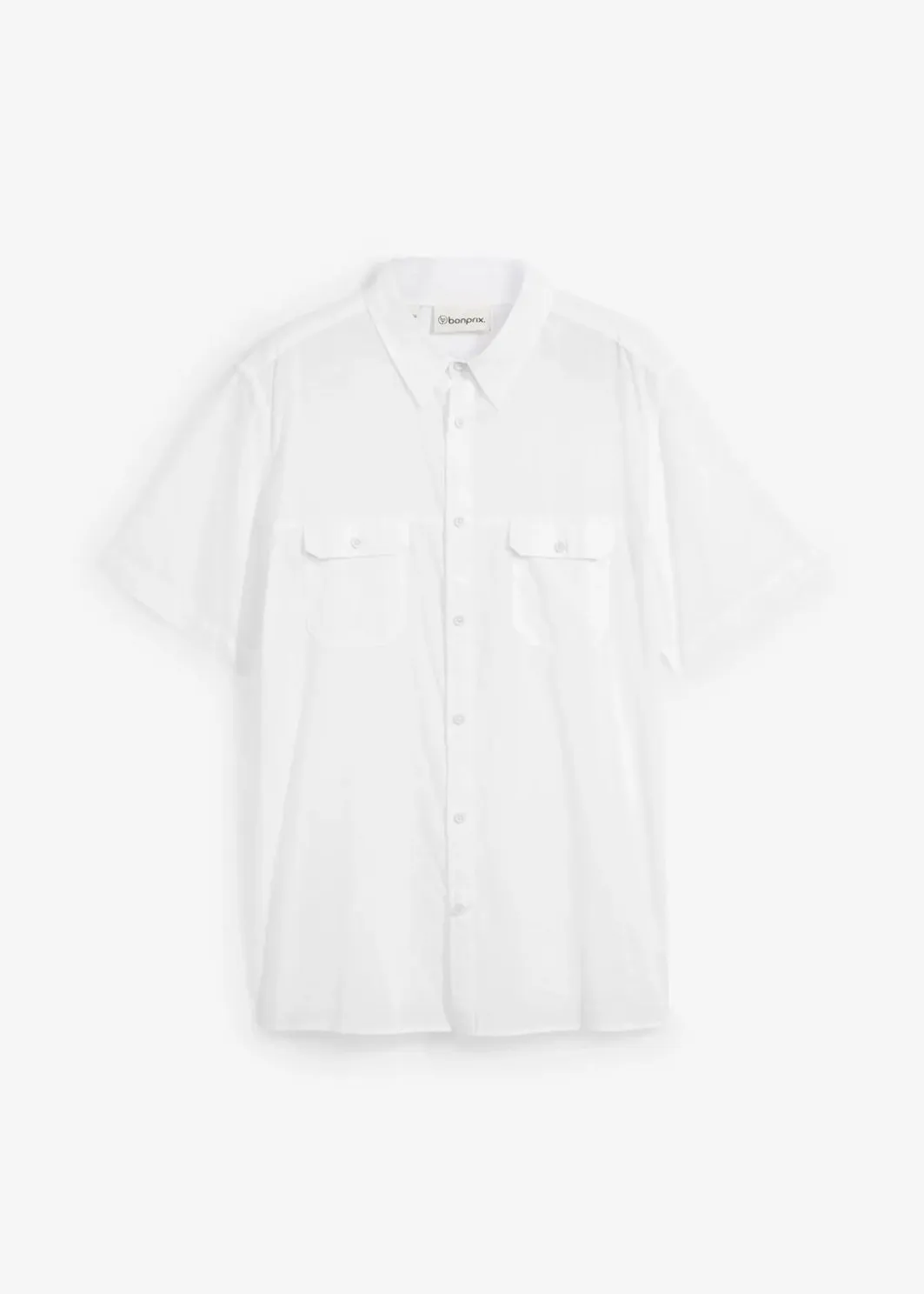 Herren bonprix Hemden|Basics|Kurzarmhemd aus reiner Baumwolle