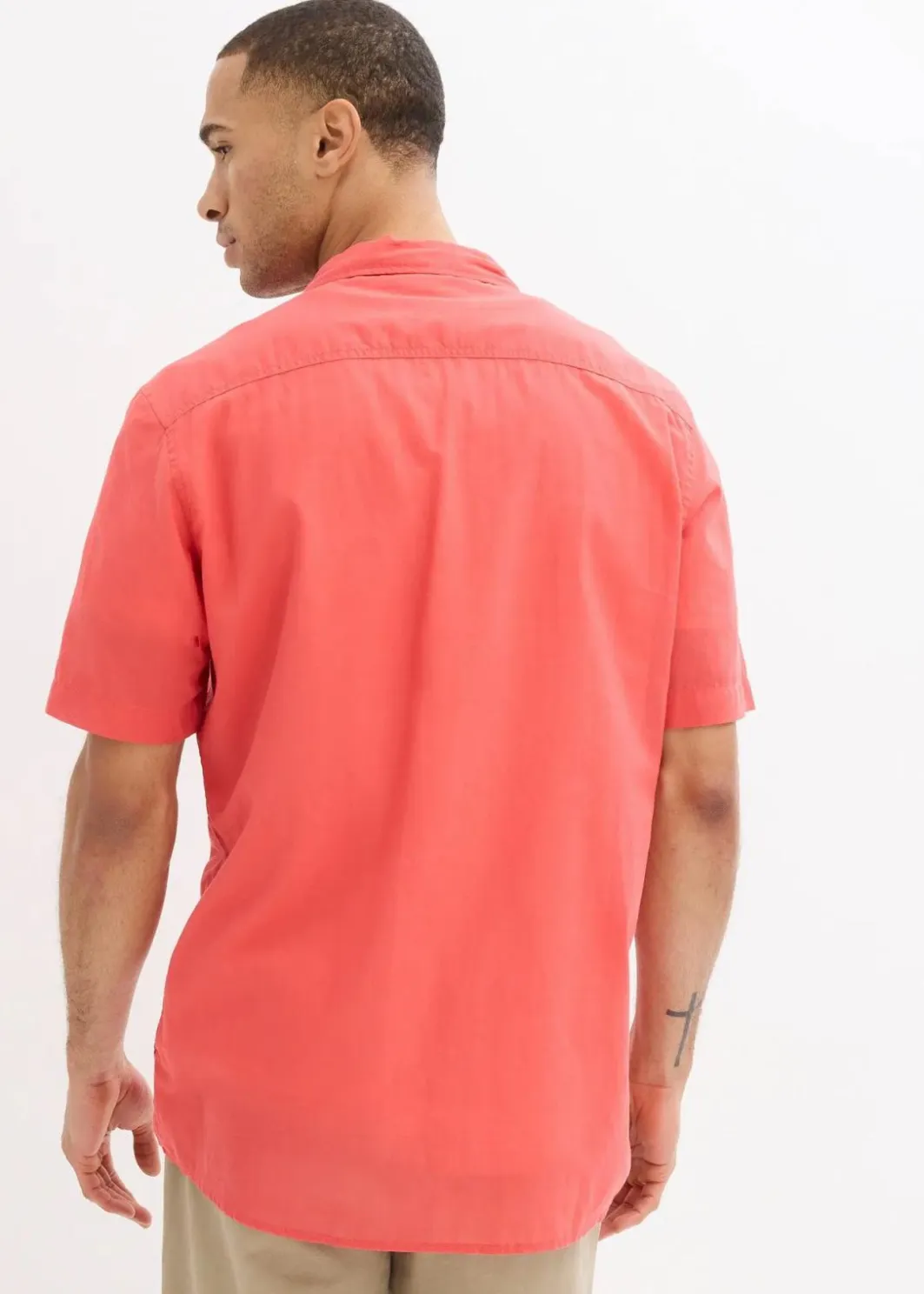 Sale Kurzarmhemd aus reiner Baumwolle Herren Hemden|Basics