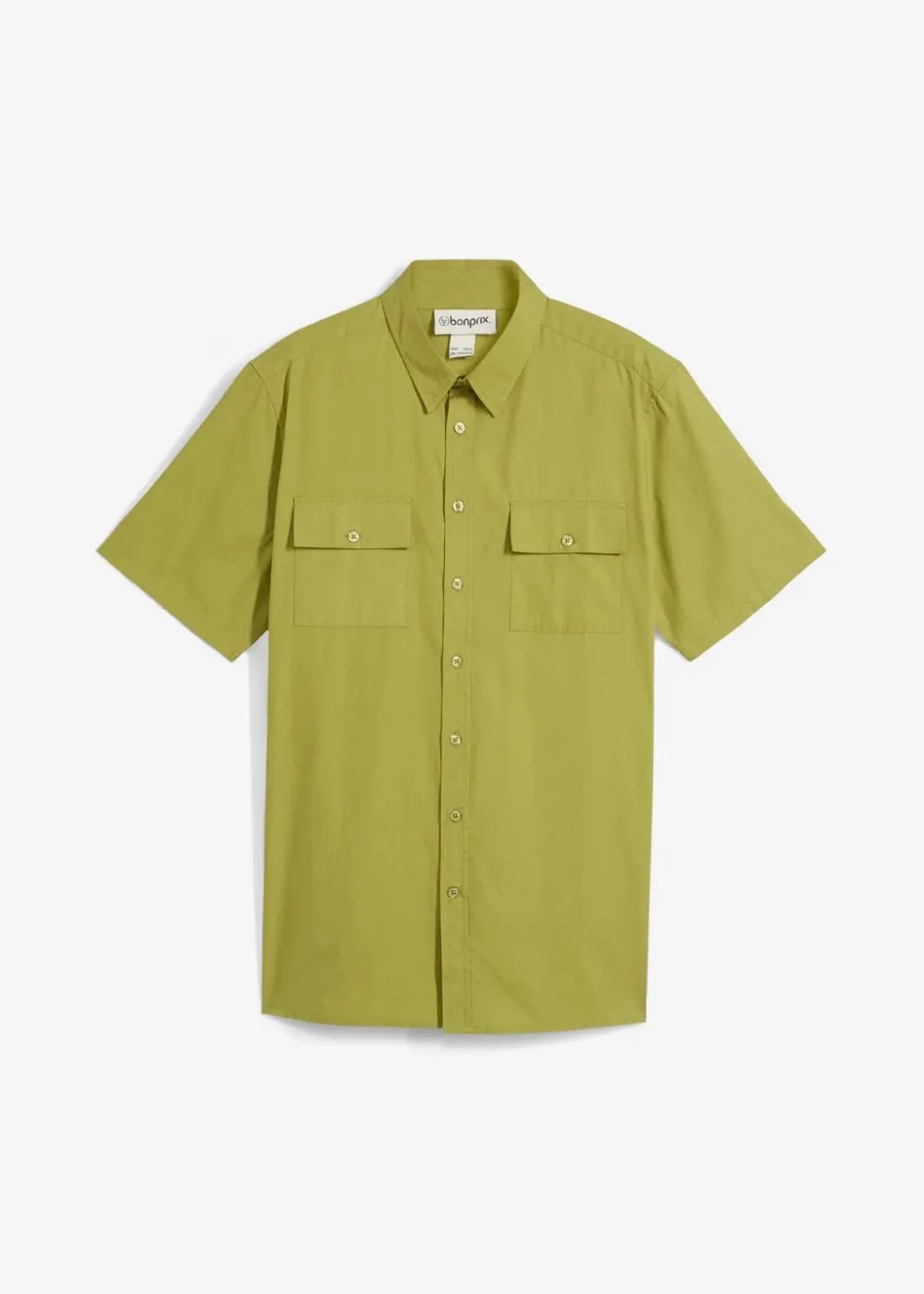 Herren bonprix Hemden|Basics|Kurzarmhemd aus reiner Baumwolle
