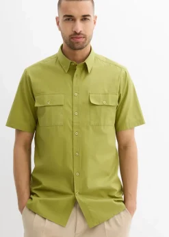 Herren bonprix Hemden|Basics|Kurzarmhemd aus reiner Baumwolle