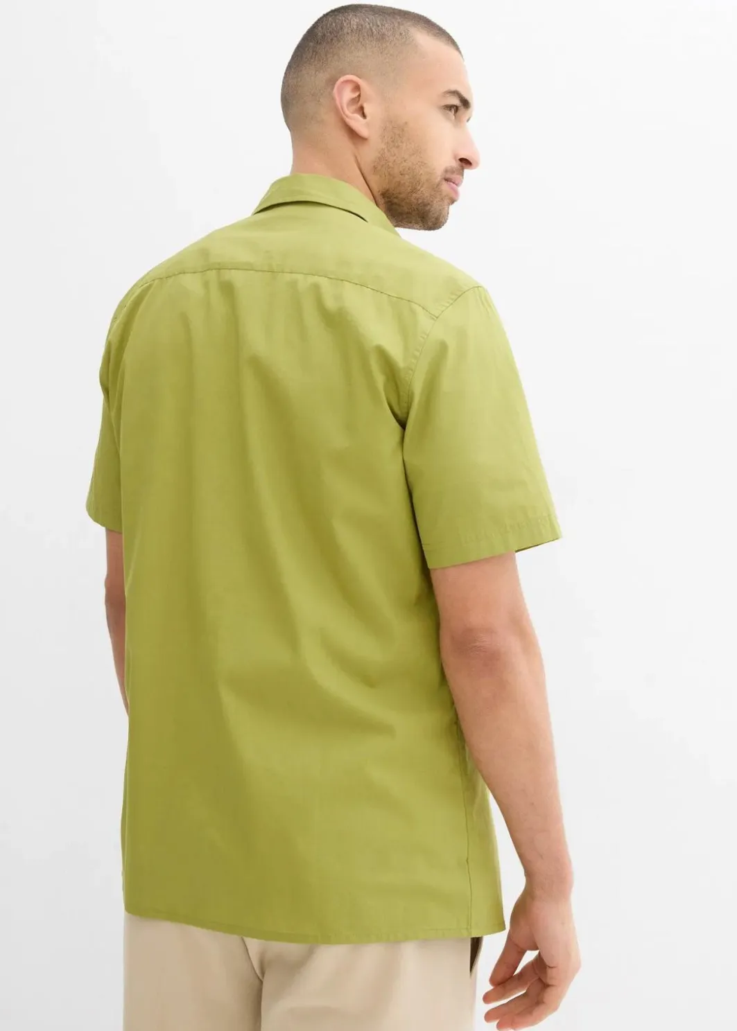 Herren bonprix Hemden|Basics|Kurzarmhemd aus reiner Baumwolle