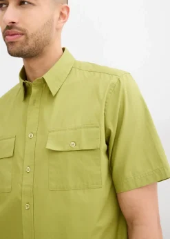 Herren bonprix Hemden|Basics|Kurzarmhemd aus reiner Baumwolle