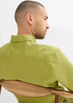 Herren bonprix Hemden|Basics|Kurzarmhemd aus reiner Baumwolle