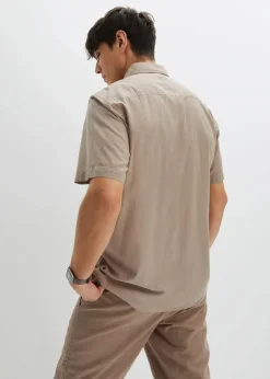 Sale Kurzarmhemd aus reiner Baumwolle Herren Hemden|Basics