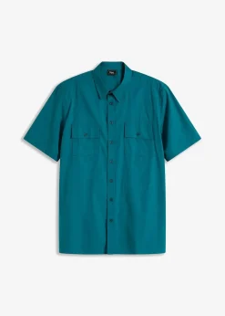 Hot Kurzarmhemd aus reiner Baumwolle Herren Hemden|Basics