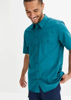 Hot Kurzarmhemd aus reiner Baumwolle Herren Hemden|Basics