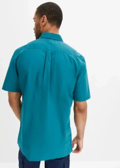Hot Kurzarmhemd aus reiner Baumwolle Herren Hemden|Basics