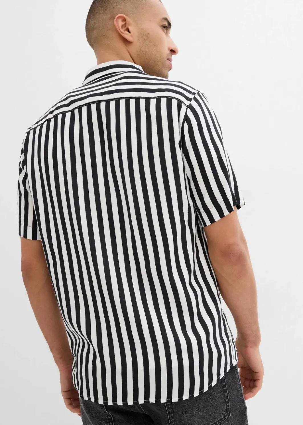 Herren bonprix Große Größen|Hemden|Kurzarmhemd aus softer Viskose