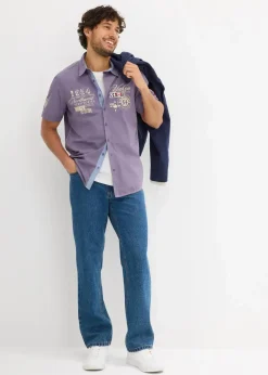 Herren bonprix Große Größen|Hemden|Kurzarmhemd mit Druck