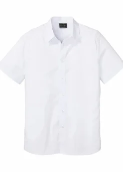 Sale Kurzarmhemd mit Stretch-Anteil, Slim Fit Herren Große Größen|Hemden
