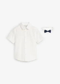 New Kurzarmhemd und Fliege aus reiner Baumwolle (2-tlg.Set) Kinder Jungen 2-8 Jahre·Anzüge & Hemden